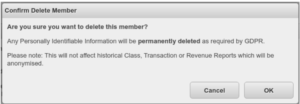 deleting member